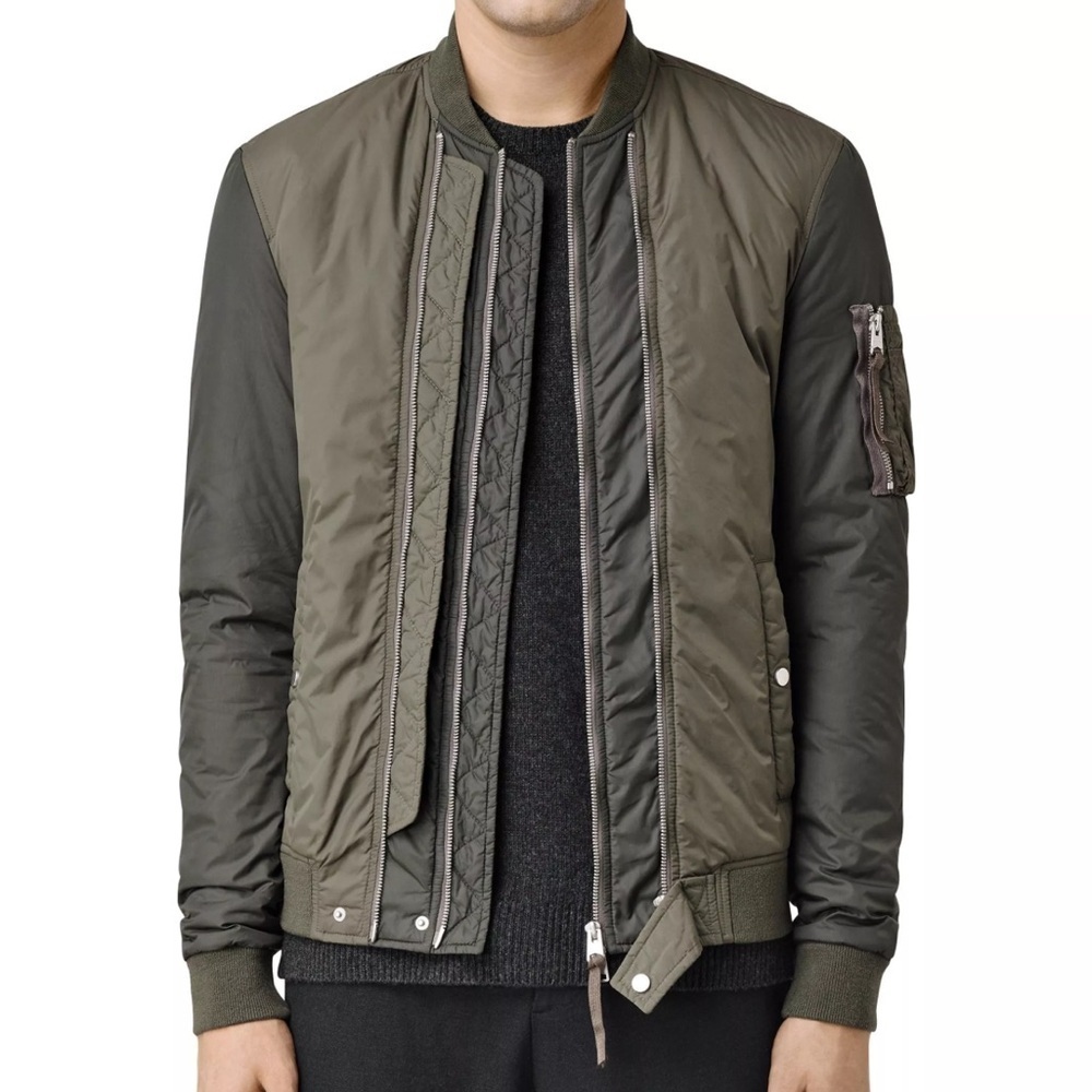 All Saints Braddock Bomber Jacket Large